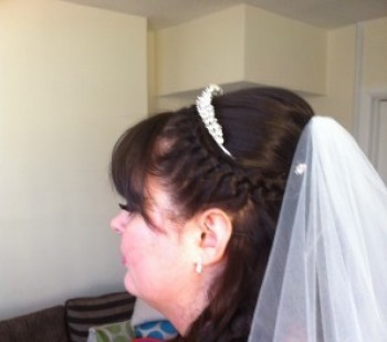 Bridal Pleat Half up Half down